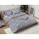 Svítící mikroplyšové povlečení BIG MOON šedé Rozměr povlečení: 70 x 90 cm | 140 x 200 cm 173762331