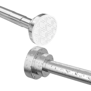 Sprchový závěs Záclonová tyč Kongming bez vrtání 48-200 cm, teleskopická záclonová tyč, tyč na sprchový závěs