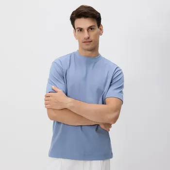 Reserved - Bavlněné boxy tričko - bleděmodrá - 8689H-05X - 8689H-05X-XXL-2