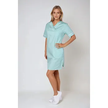Zdravotnický oděv 2P SERVIS Šaty dámské Julia-B Mentol/Bílá 3XL