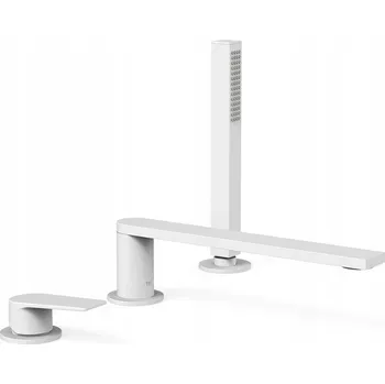 Vodovodní baterie Vanová baterie na okraj vany TRES Project bílá