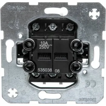 vypínač Dvojitý vypínač Klasik Hager Polo bílý 53503808