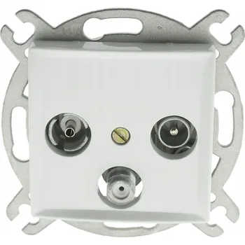 Elektrická zásuvka Anténní zásuvka nástěnná LC Tec bílá