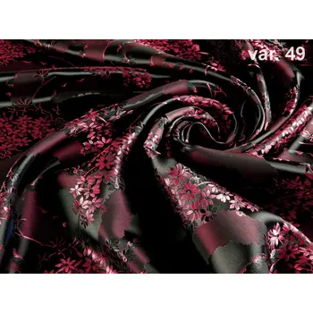 HEDVA ČESKÝ BROKÁT Ondrin 160 krojový brokát LUČINA černá | 49