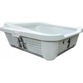 Toaleta pro kočku Yarro otevřená kočičí toaleta 50 cm x 39,5 cm x 19 cm