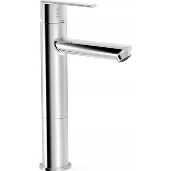 Vodovodní baterie Stojánková umyvadlová baterie Tres stříbrná