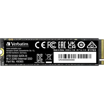 Interní pevný disk Interní SSD disk Verbatim Vi560 S3 2TB M.2 2280 SATA