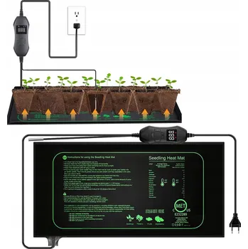 50W Vyhřívací podložka pro sazenice, voděodolná podložka 52 x 24 cm