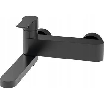 Vodovodní baterie Nástěnná vanová baterie Sapho PAX černá