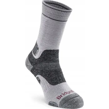 Pánské ponožky Ponožky Bridgedale HIKE dámské středně silné 41-43 šedé