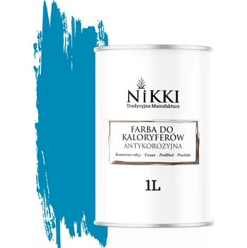 barva na kov Barva pro radiátory Antikorozní Odolná 1L Matná Modrá Světlá 3v1