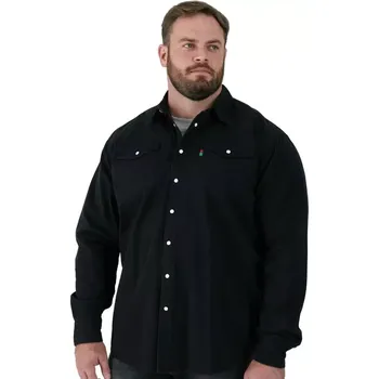 Pánská košile Velká pánská westernová košile Duke D555 černá (5XL)