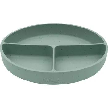 Talíř Talíř dělený s přísavkou Platinum Silicone Sage