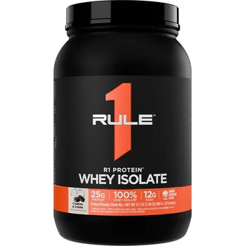 Protein Rule1 R1 Protein Whey Isolate (900 g, Čokoládové sušenky a krém)