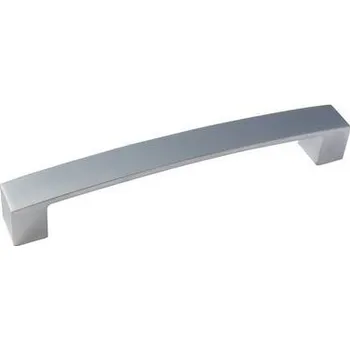 Nábytkové kování 770371 úchytka KAREL rozteč 128mm broušený nikl (Nábytková úchytka s roztečí 128 mm v povrchu broušený nikl. Vhodné řešení pro nábytek v interiéru.)