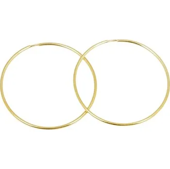 Náušnice Náušnice kruhy ze žlutého zlata 35 mm NA1840F + Dárek zdarma