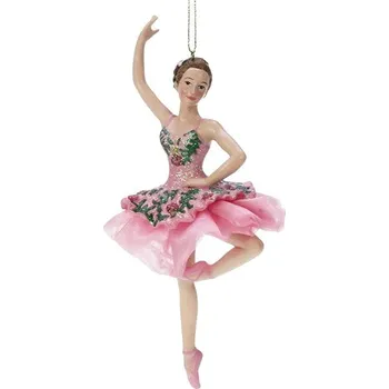 Vánoční dekorace Colmore By Diga Ozdoba baletka v růžovém