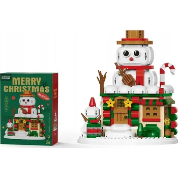 ostatní stavebnice VÁNOČNÍ DOMEČEK S FIGURKOU MIKULÁŠE Z KOSTEK - 924 DÍLKŮ, SADA 6+