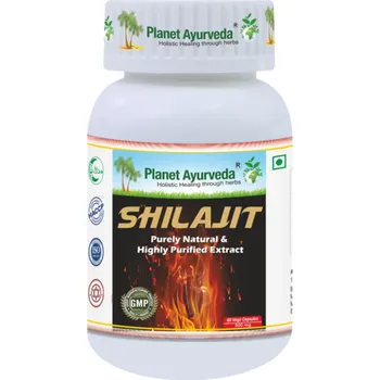 Planet Ayurveda Shilajit Mumio - Energie, Výdrž - 500 mg, 60 kapslí