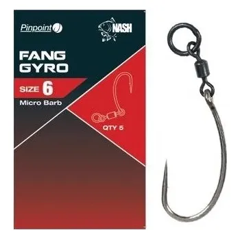 Rybářský háček Nash Háčky Pinpoint Fang Gyro vel. 4 Barbless