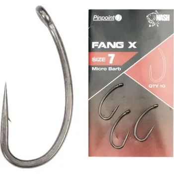 Rybářský háček Nash Háčky Pinpoint Fang X vel. 8