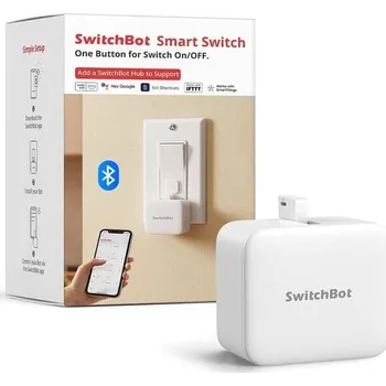 SwitchBot Chytrý Bluetooth Switch - Malý robotický spínač s ovládáním přes aplikaci a