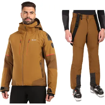 Pánský lyžařský komplet Turnau BRN 3XL + Rhea BRN 4XL