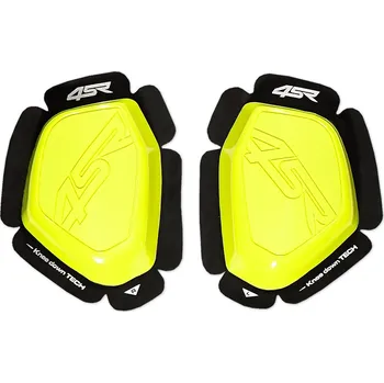 Motocyklový chránič kolene a holeně 4SR Kolenní slidery fluo žluté