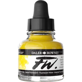 Daler Rowney FW Akrylový tuš Fluorescent Yellow 29,5 ml 1 ks
