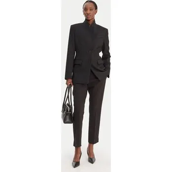 Pánské oblečení BOSS Kalhoty z materiálu Tapria-Crop 50556341 Černá Slim Fit 36