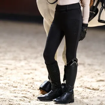 Jezdecké oblečení Imperial Riding Legíny jezdecké Comfi Sparks Imperial Riding, s gripem, zimní, dětské, černé 152