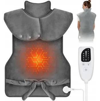 ELEKTRICKÁ ZAHŘÍVACÍ DEČKA NA KRK, RAMENA A ZÁDA - ZAPÍNÁNÍ, 6 NASTAVENÍ TEPLOTY