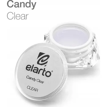 Lak na nehty Stavební gel Elarto Růžový Candy Clear 50 g
