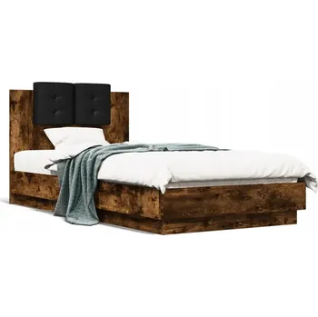 Postel Jednolůžková dřevěná postel VidaXL 90x220 cm, vícebarevná