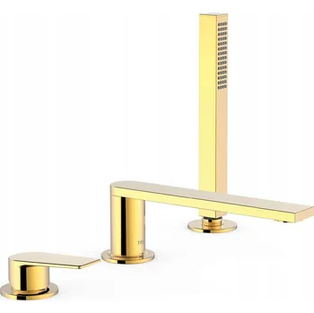 Vodovodní baterie Vanová baterie na okraj vany TRES Project zlatá
