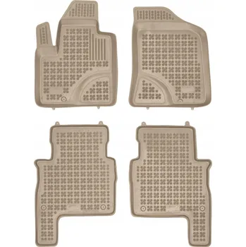autokoberec Gumové autokoberce béžové Hyundai Santa Fe II 2006-2012