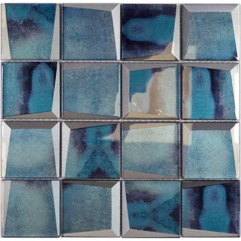 Skleněná mozaika WzorcowniaStudio 30 x 30 cm, odstíny modré