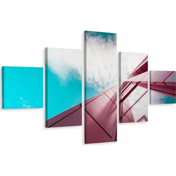 Obraz Vícedílný obraz MODERNÍ Mrakodrap 3D 250x150