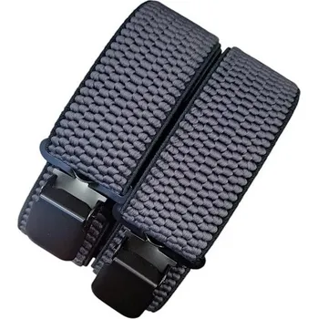 Kšandy Pánské kšandy Tmavěšedé široké 4cm