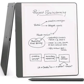 Čtečka elektronické knihy E-book Amazon Kindle Scribe 2024 (64 GB), Premium Pen, tungsten, BEZ REKLAM