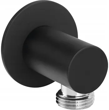 Ventil Rohový ventil 1/2" kulatý 5 cm, černá matná