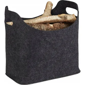 FILCOVÁ TAŠKA / KOŠ NA DŘEVO KE KRBU, PŘÍSLUŠENSTVÍ KE KRBU 40 x 39,5 cm