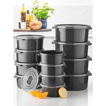 Dóza na potraviny ASIR Dózy na potraviny 3 velikosti SILANT12 12ks antracit