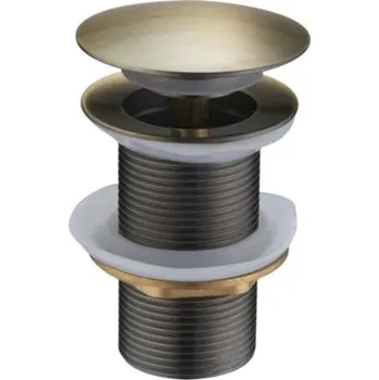 Sifon Zátka umyvadlová výpusť Click-Clack kulatý Ari mosaz