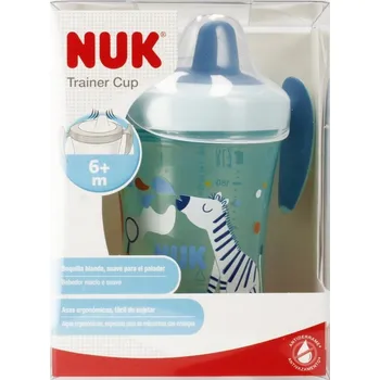 Kojenecká láhev NUK Hrneček netekoucí 230ml Evo Trainer Cup modrý