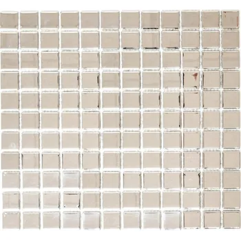 Obklad Skleněná mozaika WzorcowniaStudio 32,7 x 30,2 cm, odstíny šedé a stříbrné