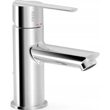 Vodovodní baterie Stojánková umyvadlová baterie Tres stříbrná