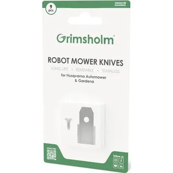 Náhradní nože Grimsholm pro robotické sekačky GARDENA balení 9 ks