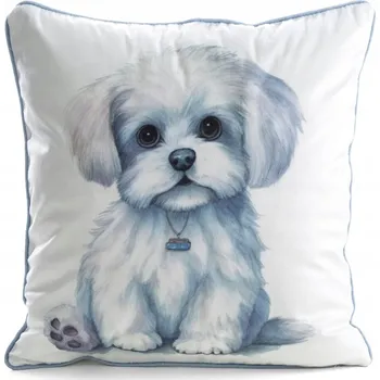 Povlak na dekorativní polštářek Dekorativní povlak na polštář 45x45 cm z veluru se zvířecím vzorem