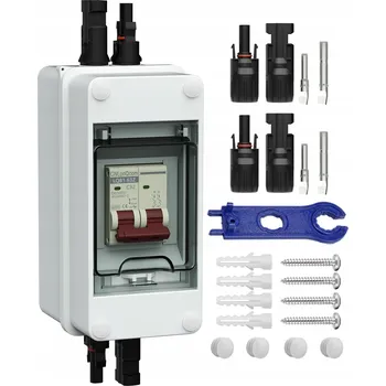 Bezpečnostní kamera WYŁĄCZNIK ZABEZPIECZENIE DC AC 16A IP65 FOTOVOLTAIKA